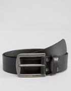 Quicksilver Taze Belt In Black Leather - Black