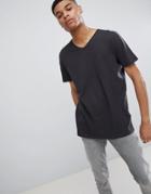 New Look V Neck T-shirt - Gray