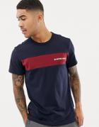 G-star Rodis Stripe Panel T-shirt In Blue