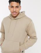 Jack & Jones Essentials Oversized Hoodie In Beige-neutral