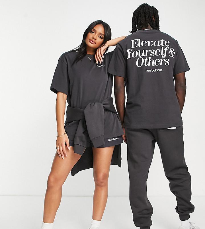 New Balance 'elevate Yourself' T-shirt In Black