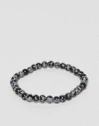Jack & Jones Wood Beaded Bracelet In Gray - Gray