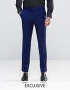 Farah Bright Millbank Twill Suit Pants - Blue