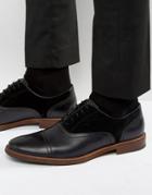 Aldo Brilaniel Suede Leather Oxford Shoes - Black
