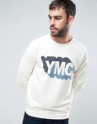 Ymc Shadow Logo Sweat - White