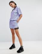 Jaded London Shorts In Sequin Co-ord - Purple
