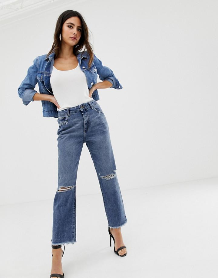 Dl1961 Jerry High Rise Vintage Straight Leg-blue