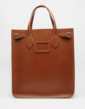 The Cambridge Satchel Company Leather North South Tote Bag - Vintage