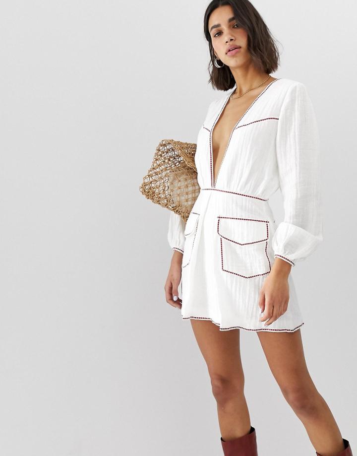 Stevie May Portobello Mini Dress - White