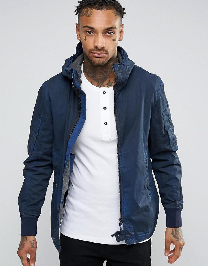 G-star Hudson Blue Shirt Jacket - Blue