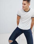 Brave Soul Basic Ringer T-shirt - Navy