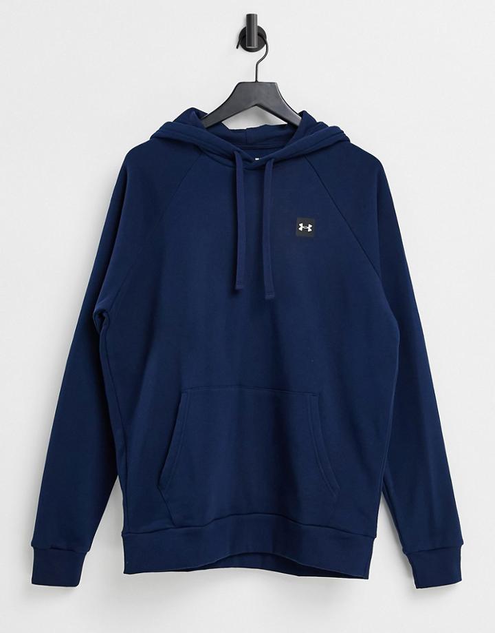 Under Armour Training Rival Fleece Hoodie In Navy