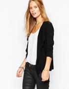 Esprit Fringe Detail Cardigan - Black