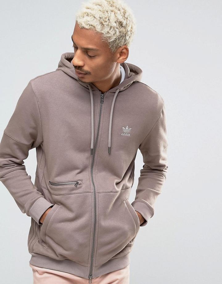 Adidas Originals Fallen Future Hoodie In Beige Br1807 - Beige