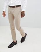 Twisted Tailor Wedding Super Skinny Suit Trousers In Beige - Beige