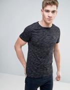 Born Rich Raw Rolled Edge T-shirt - Black