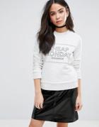 Cheap Monday Thin Box Logo Win Sweater - Gray