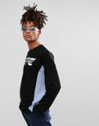 Asos Oversized Long Sleeve T-shirt With Nyc Print - Black