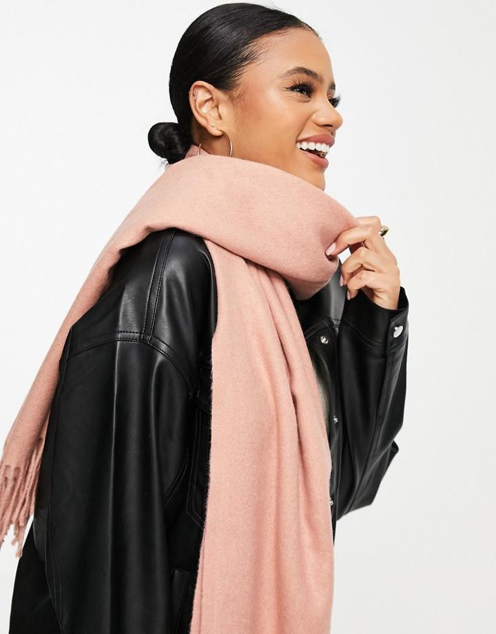 Na-kd Wool Scarf In Dusty Pink