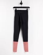 Hoxton Haus Gym Color Block Leggings-black