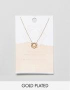 Orelia Gold Plated Sacral Chakra Necklace - Gold