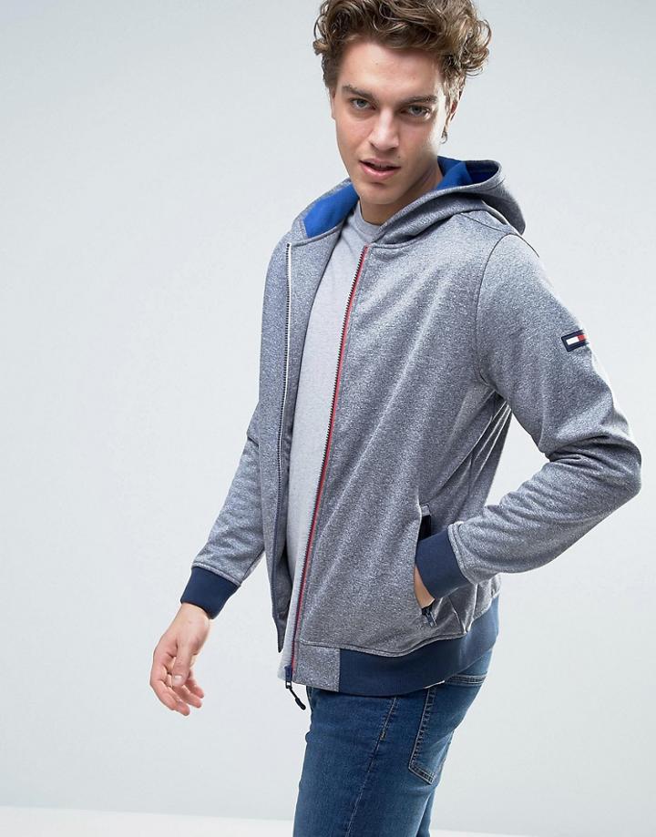 Tommy Hilfiger Denim Scuba Windbreaker Jacket - Gray