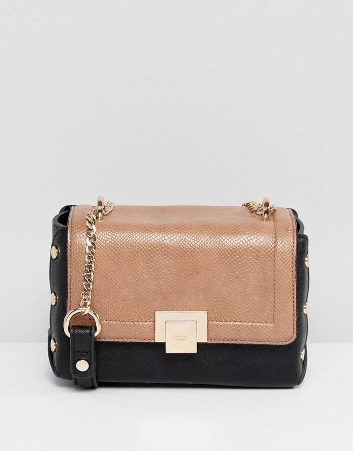 Dune Color Block Crossbody Bag - Black