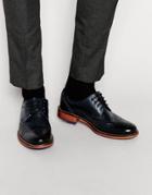 Ted Baker Vauxen Suede Derby Brogue Shoes - Blue