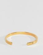 Aetherstone Cuff Bracelet In Antique Gold - Gold