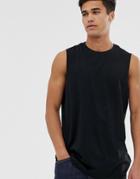 New Look Sleeveless T-shirt In Black