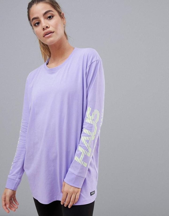 Haus By Hoxton Haus Hood Skater T-shirt In Lilac - Purple