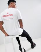 Good For Nothing Muscle T-shirt In White With Logo - White