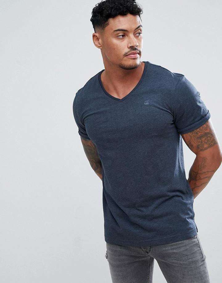 G-star Beraw Shelo V Neck T-shirt Navy - Navy