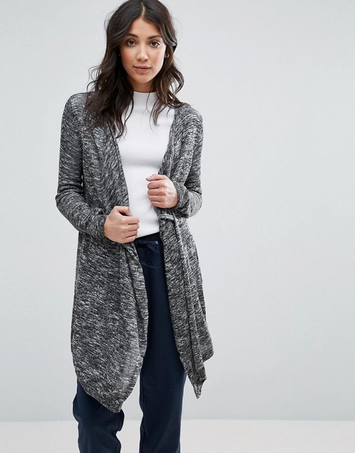 Vero Moda Waterfall Cardigan - Gray