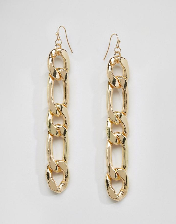 Asos Chain Strand Earrings - Gold