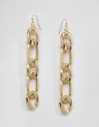 Asos Chain Strand Earrings - Gold
