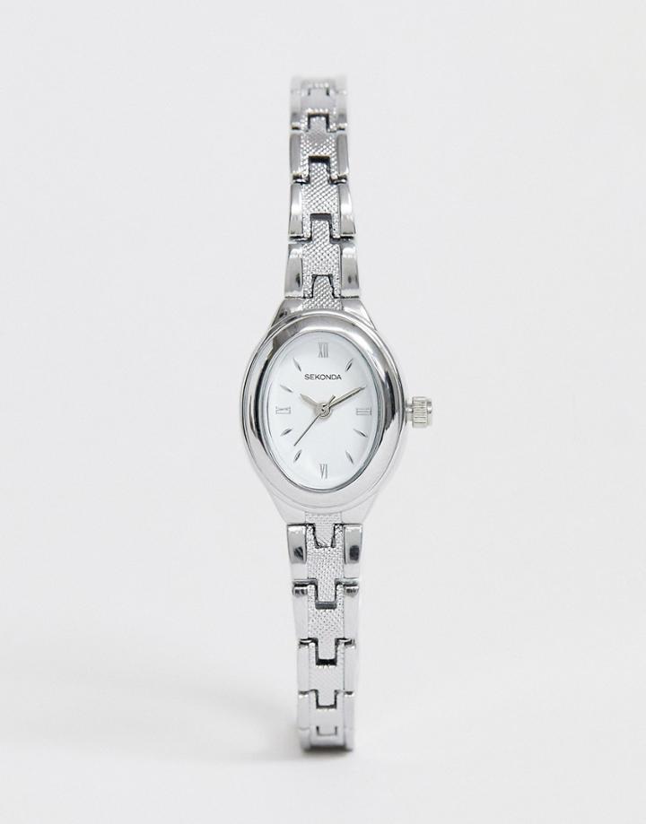 Sekonda Bracelet Watch In Silver With Oval Dial-gold