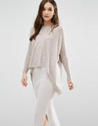 Subtle Luxury Cashmere Loose & Easy Sweater In Wheat - Beige