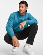 Levi's Red Tab Crew Sweatshirt With Small Logo In Blue-blues