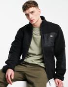 Dickies Red Chute Sherpa Fleece In Black