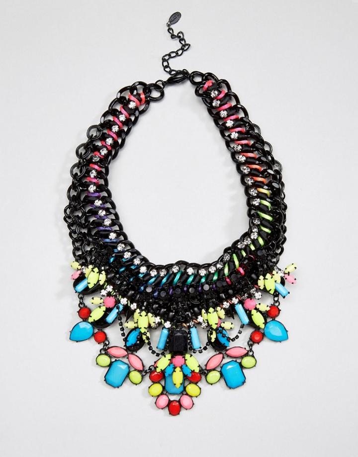 Aldo Tropical Bright Statement Necklace - Multi