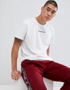Dc Shoes T-shirt With Chest Embroidery In White - White
