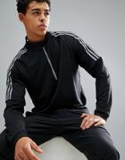 Adidas Golf Half Zip Sweat In Black Cw4987 - Black