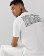 Diesel T-just-y1 Relaxed Fit Logo T-shirt In White - White