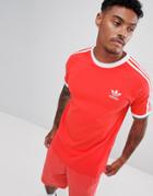 Adidas Originals California T-shirt In Red Dv2552 - Red