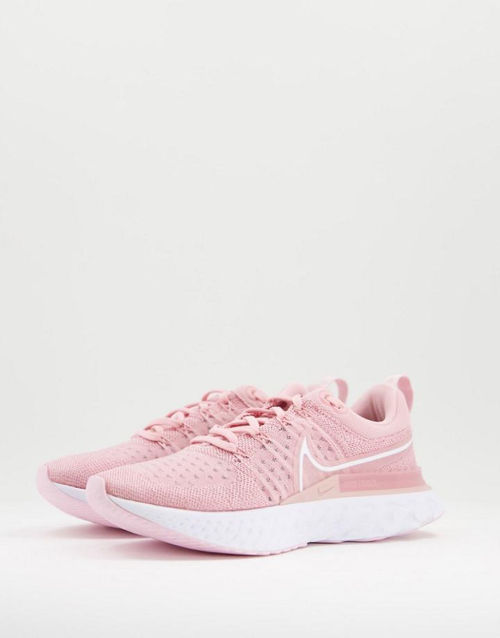 Nike Running React Infinity Run Flyknit 2 Sneakers In Pink
