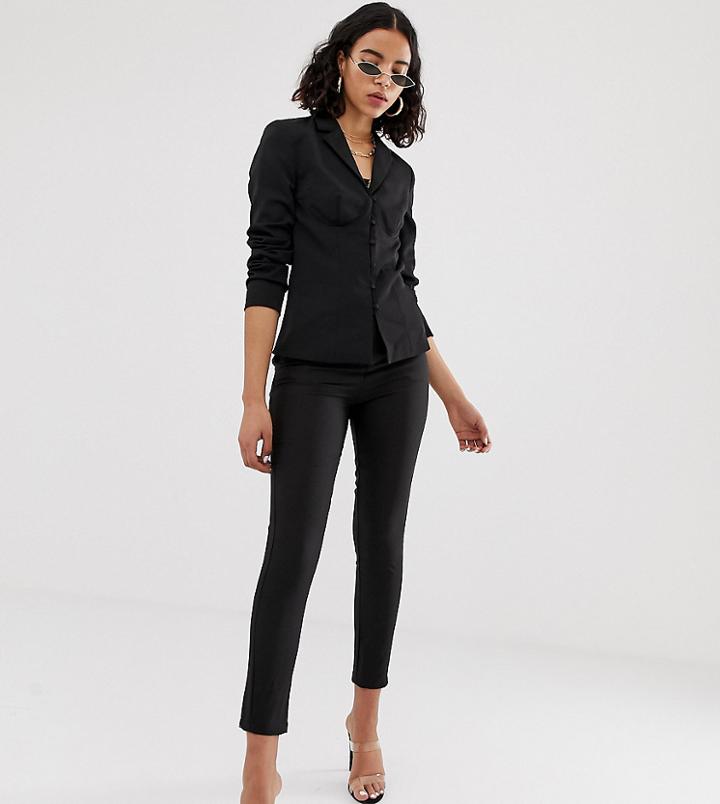 Na-kd Tailored Slim Leg Pants In Black - Black