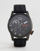 Boss Orange By Hugo Boss Paris Silicone Watch In Black 1513147 - Black
