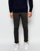 Selected Homme Chinos In Skinny Fit - Black