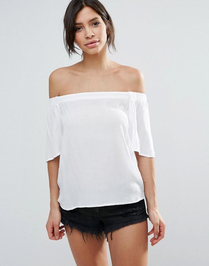 B.young Funda Off Shoulder Blouse - White